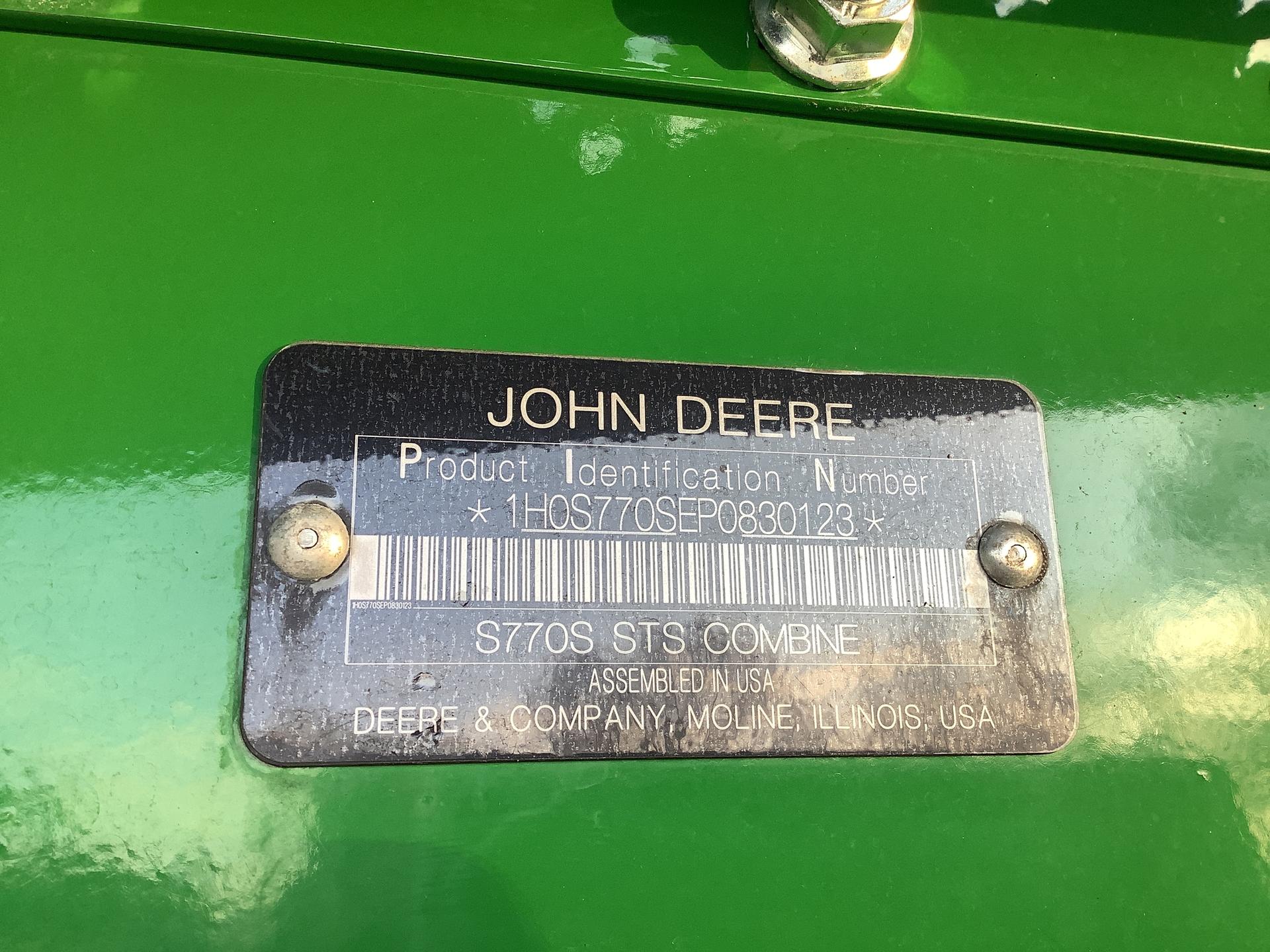 2024 John Deere S770 Image