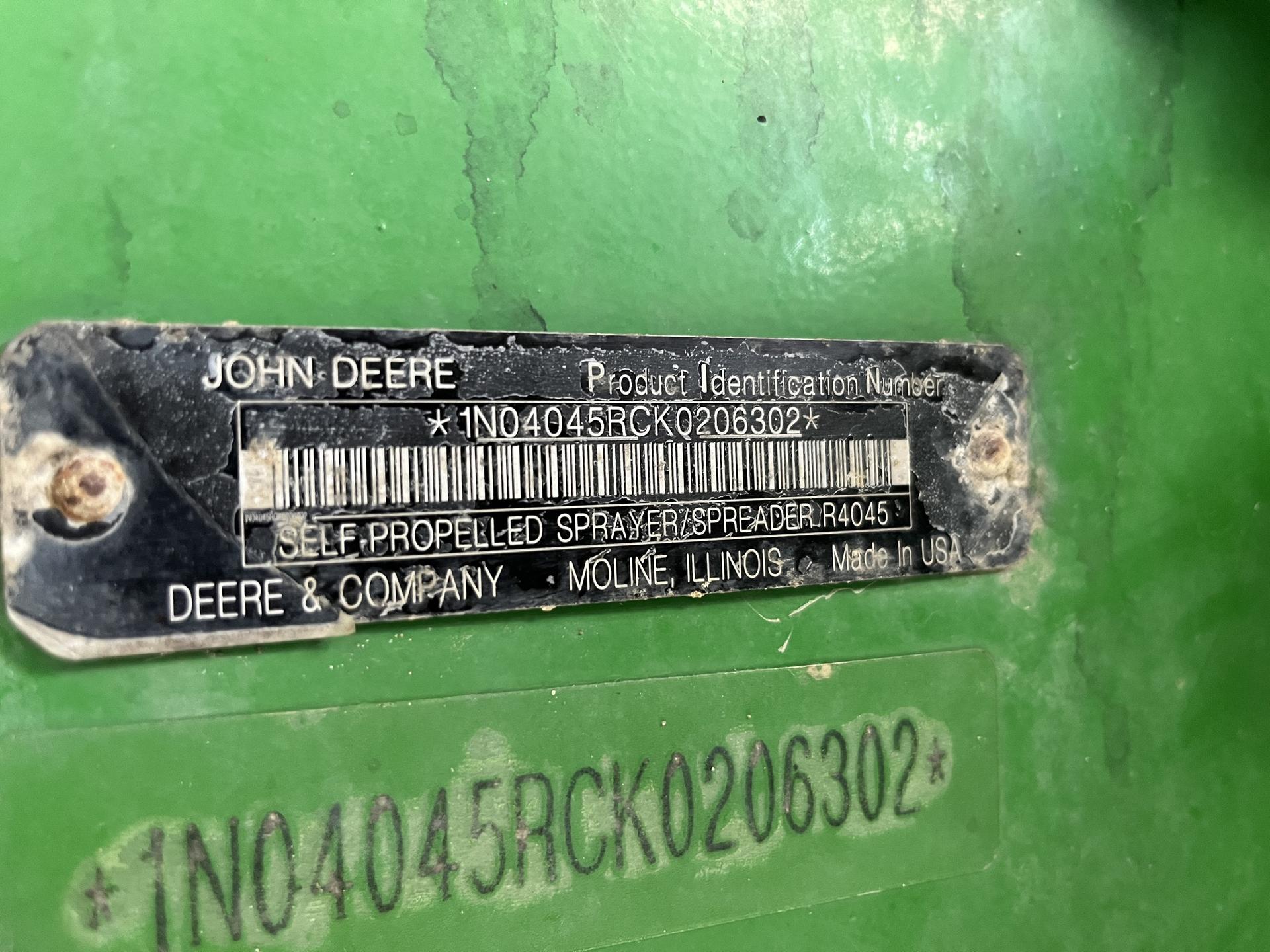 2020 John Deere R4045