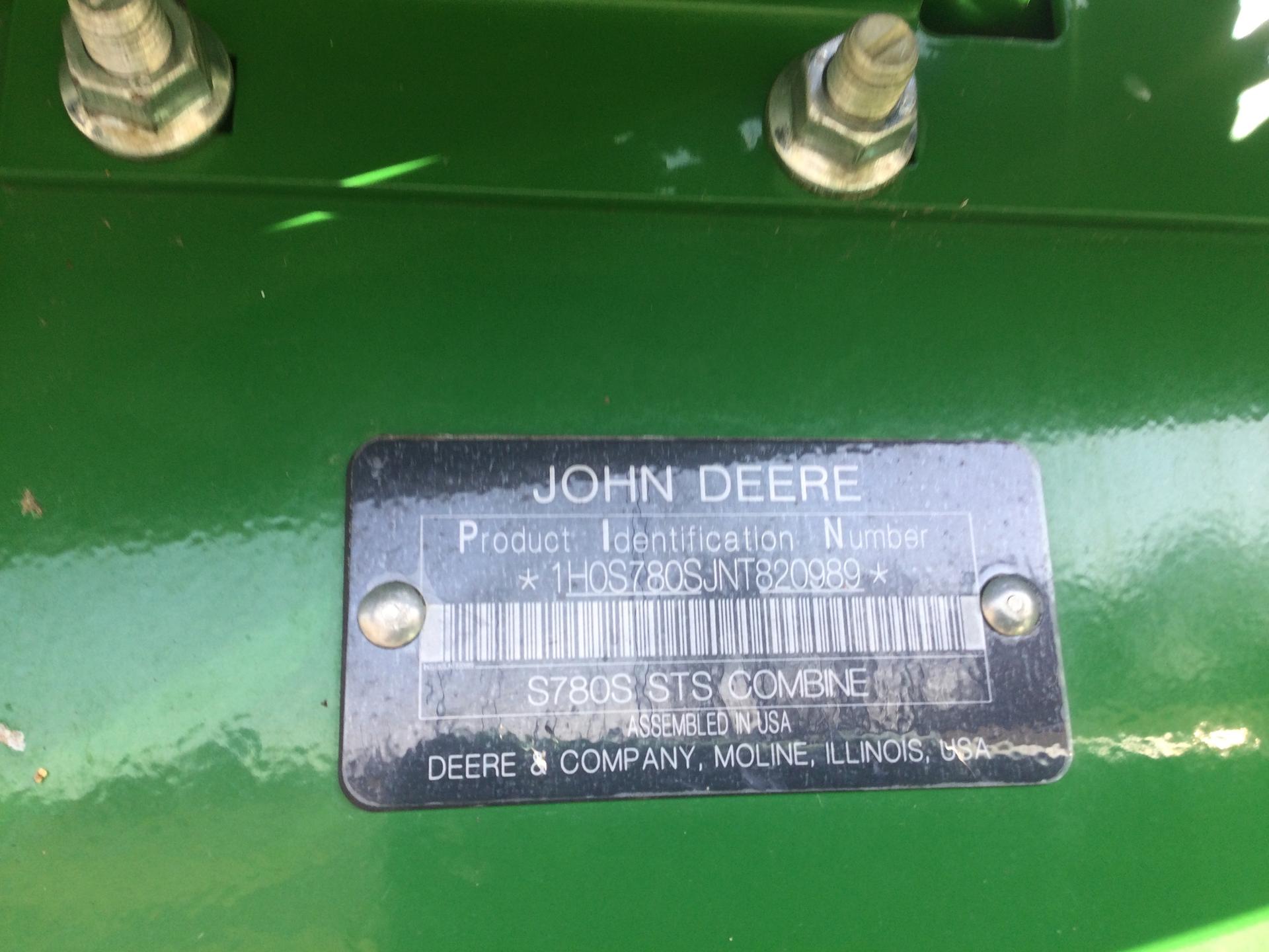 2022 John Deere S780 Image