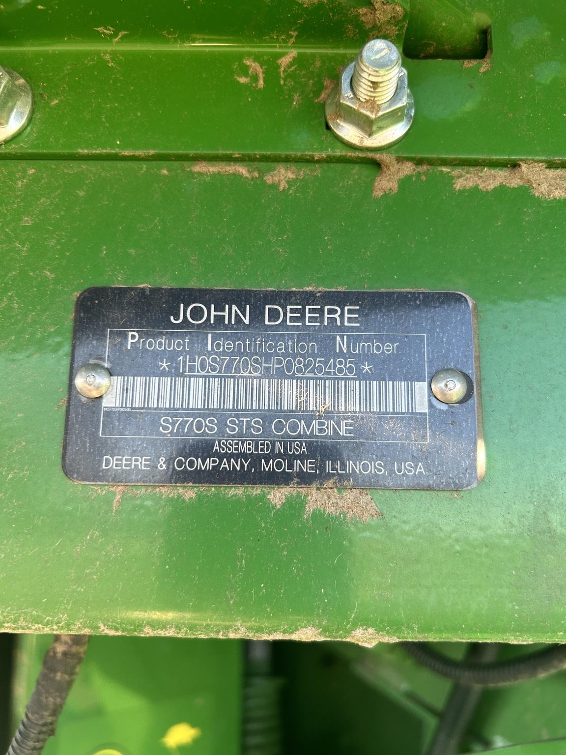 2023 John Deere S770 Image