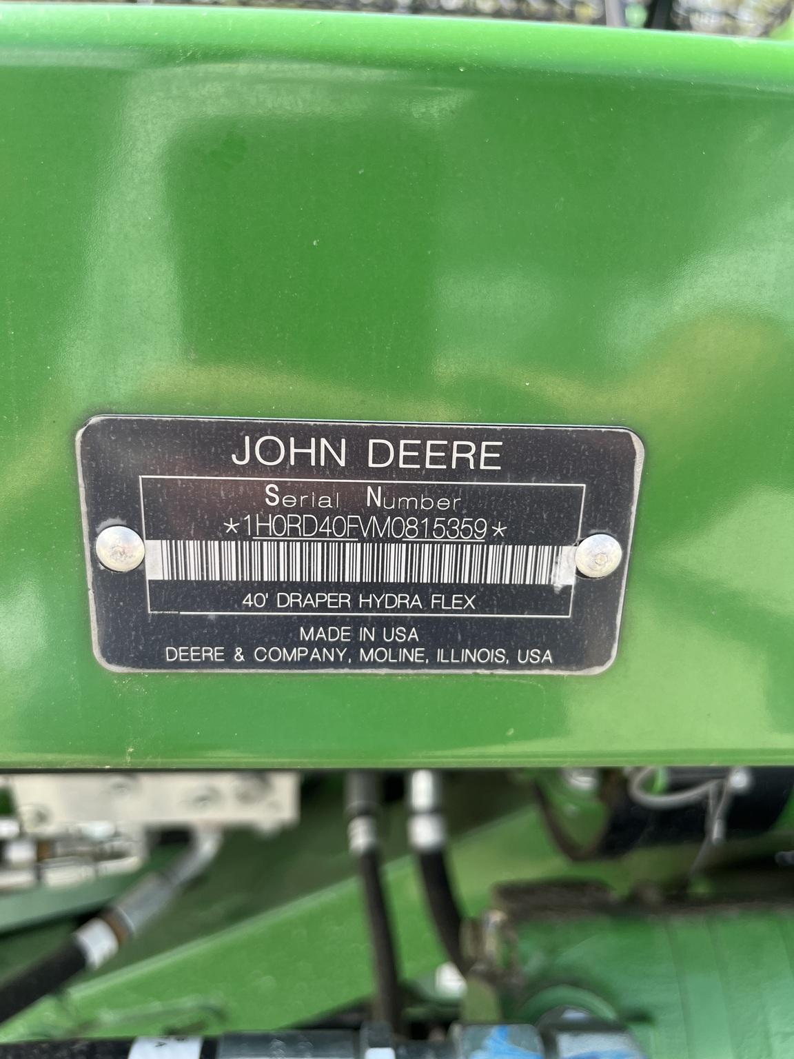 2021 John Deere RD40F