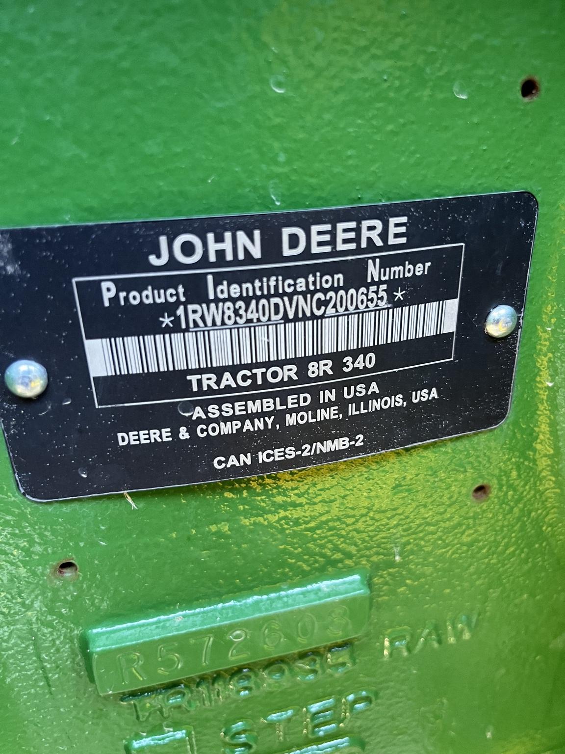 2022 John Deere 8R 340