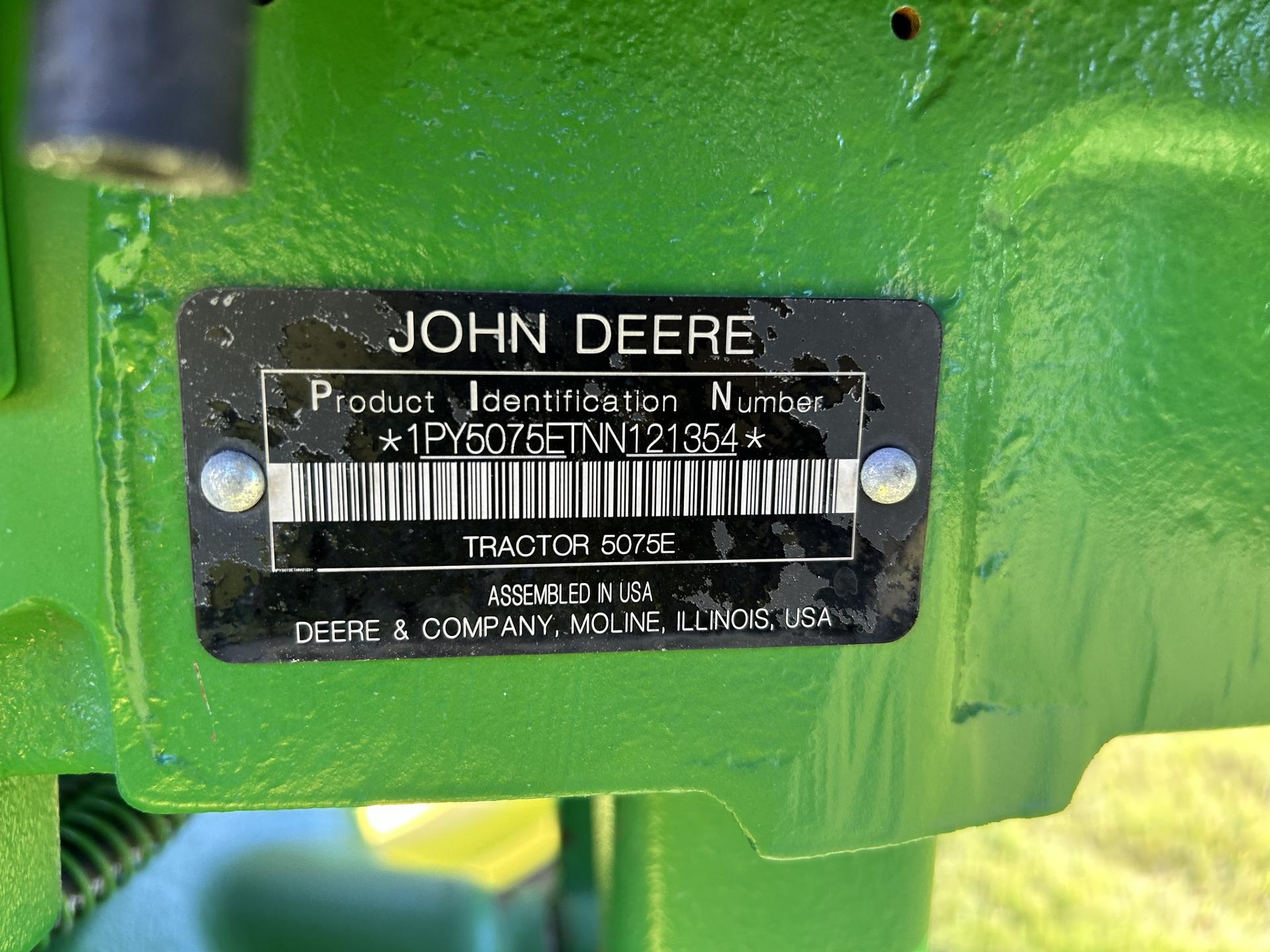 2022 John Deere 5075E Image