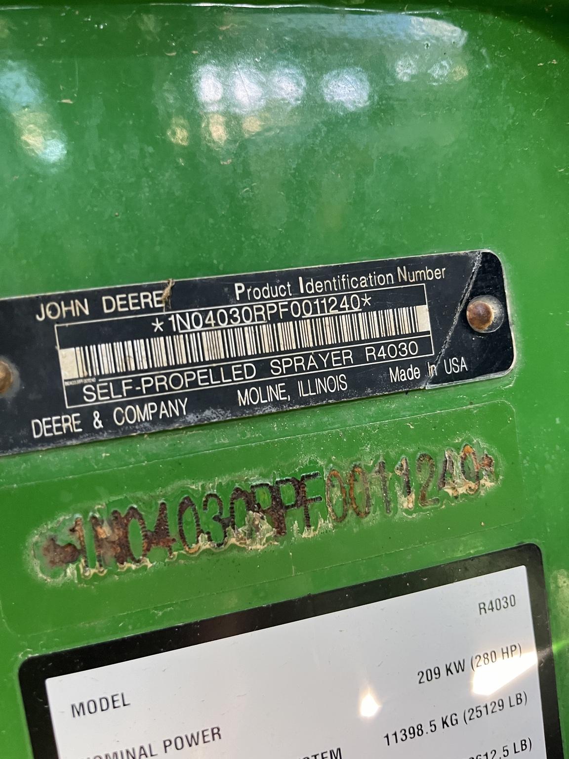 2016 John Deere R4030