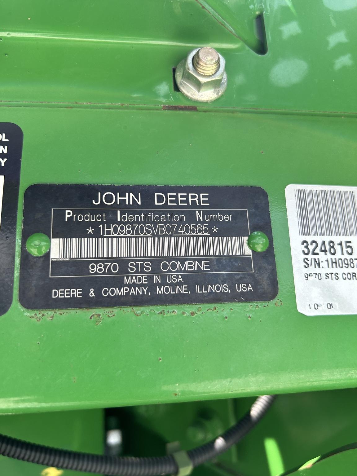 2011 John Deere 9870 STS