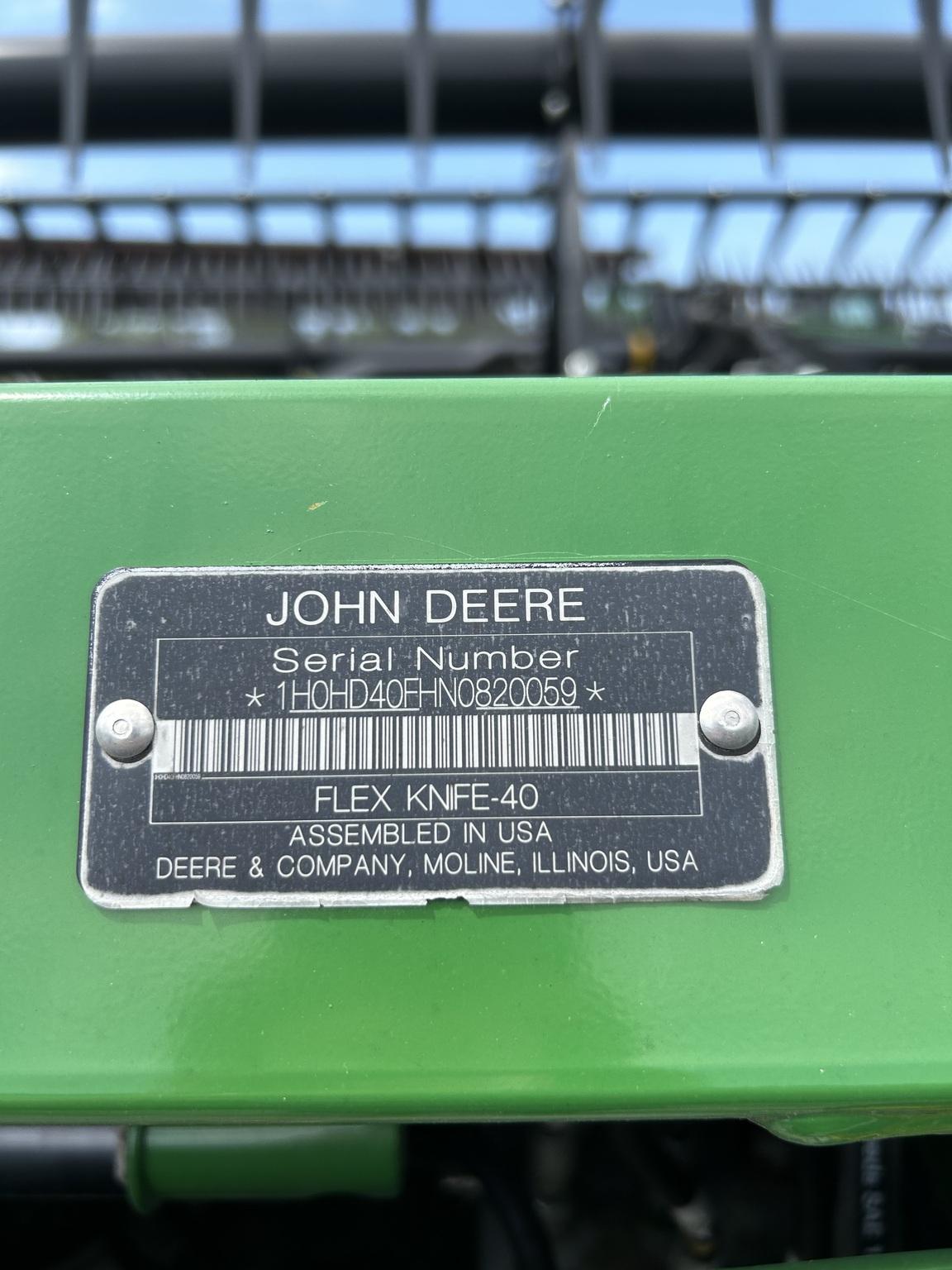 2022 John Deere HD40F